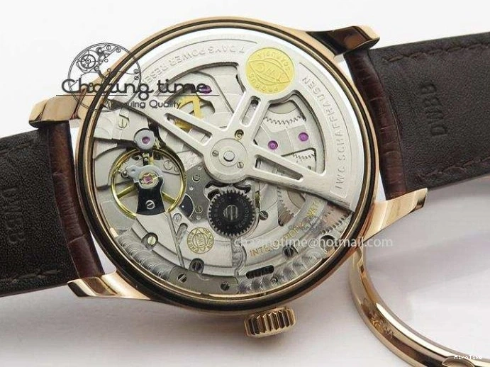 MIROTIME 0204 Unisex Portuguese Real PR RG IW500702 ZF 1:1 Best Edition On Brown Leather Strap A52010 V 7303